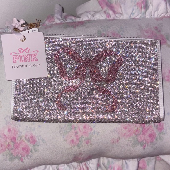 🎀PINK X LoveShackFancy Wristlet Pouch🎀 - Picture 3 of 4